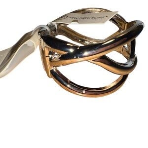 New Directions silver weave clasp bracelet
